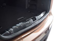 Накладка в проём багажника (Чёрное тиснение) (ABS) LADA XRAY 2016-